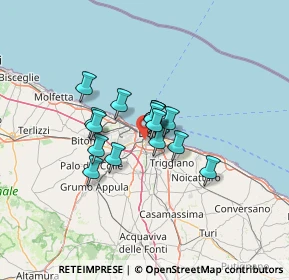 Mappa 70100 Bari BA, Italia (8.48313)