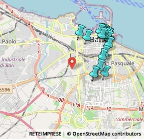Mappa 70100 Bari BA, Italia (2.077)