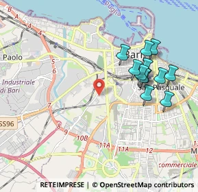 Mappa 70100 Bari BA, Italia (2.09833)