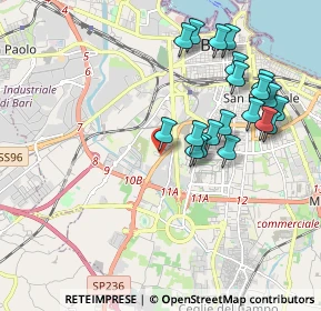Mappa Via Marco Partipilo, 70124 Bari BA, Italia (2.097)