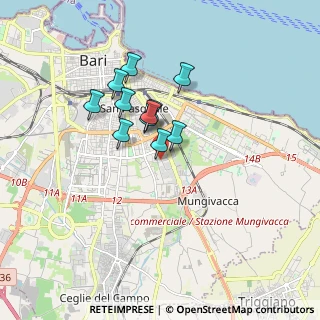 Mappa Via Junipero Serra, 70125 Bari BA, Italia (1.35545)