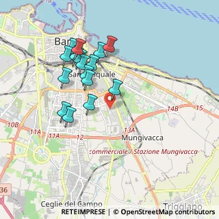 Mappa Via Junipero Serra, 70125 Bari BA, Italia (1.91063)