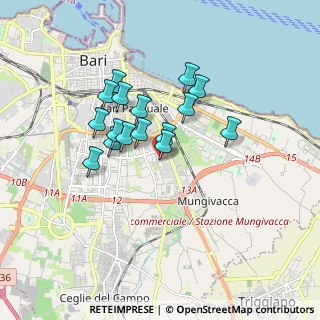 Mappa Via Junipero Serra, 70125 Bari BA, Italia (1.47)