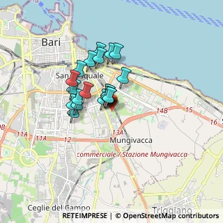 Mappa Stradella Privata Bonomo, 70126 Bari BA, Italia (1.2995)