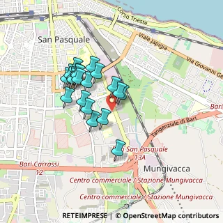 Mappa Via Giovanni Amendola Angolo, 70100 Bari BA, Italia (0.7525)