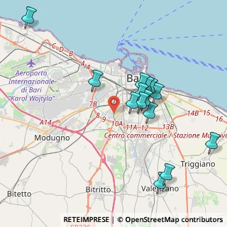 Mappa Bari centro, 70124 Bari BA, Italia (4.08714)