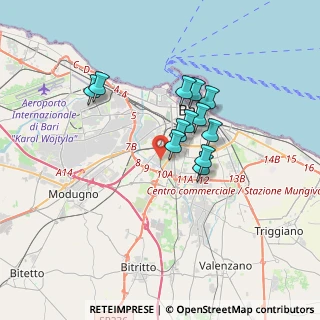 Mappa Bari centro, 70124 Bari BA, Italia (2.80833)