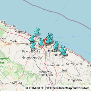 Mappa Bari centro, 70124 Bari BA, Italia (8.60462)
