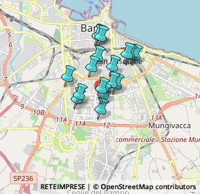 Mappa Traversa Al 106 di Via Petroni Giulio, 70124 Bari BA, Italia (1.21471)