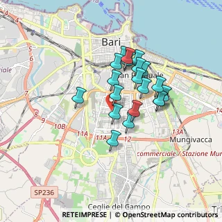 Mappa Via Martin Luther King, 70124 Bari BA, Italia (1.4625)