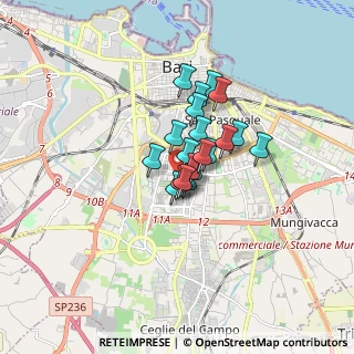 Mappa Via Martin L. King, 70124 Bari BA, Italia (1.0475)