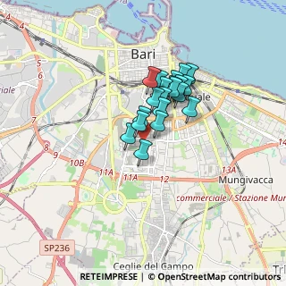 Mappa Via Martin Luther King, 70124 Bari BA, Italia (1.2305)