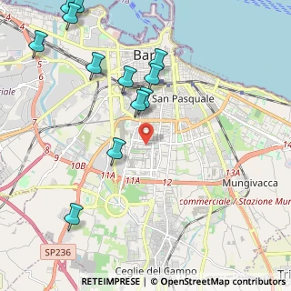 Mappa Via Martin L. King, 70124 Bari BA, Italia (2.76167)