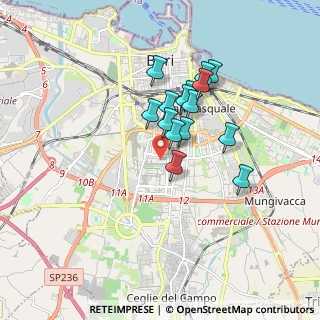 Mappa Via Martin Luther King, 70124 Bari BA, Italia (1.442)