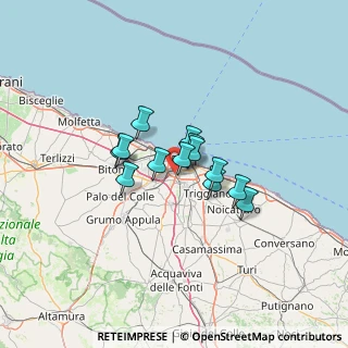 Mappa Via Vincenzo Sassanelli, 70124 Bari BA, Italia (8.64077)