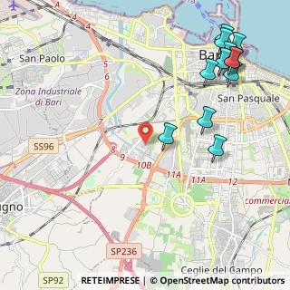 Mappa Via Vincenzo Sassanelli, 70124 Bari BA, Italia (2.95615)