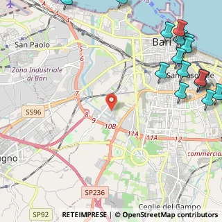 Mappa Via Vincenzo Sassanelli, 70125 Bari BA, Italia (3.63188)
