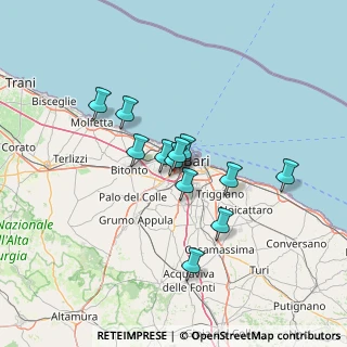 Mappa Km 120, 70100 Bari BA, Italia (10.9375)