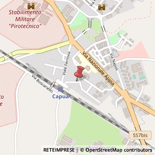 Mappa Via Beato Raimondo di Capua, 57, 81043 Capua CE, Italia, 81055 Capua, Caserta (Campania)