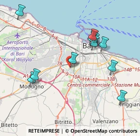 Mappa Via Vicinale Sottomuro, 70026 Bari BA, Italia (4.46545)