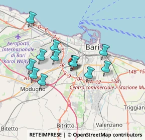 Mappa Via Vicinale Sottomuro, 70026 Bari BA, Italia (3.35333)