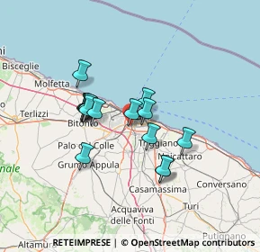 Mappa Via Vicinale Sottomuro, 70026 Bari BA, Italia (11.31438)