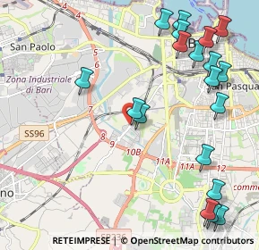 Mappa Via Vicinale Sottomuro, 70026 Bari BA, Italia (2.85474)