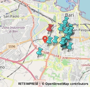 Mappa Via Vicinale Sottomuro, 70026 Bari BA, Italia (1.756)