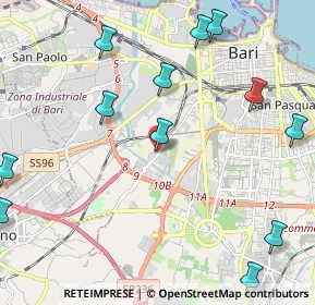 Mappa Via Vicinale Sottomuro, 70026 Bari BA, Italia (2.98167)