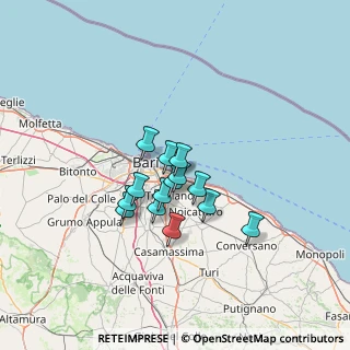 Mappa Via Fratelli Spizzico, 70126 Bari BA, Italia (9.84429)