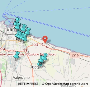 Mappa Via Fratelli Spizzico, 70126 Bari BA, Italia (5.06588)