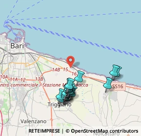 Mappa Via Fratelli Spizzico, 70126 Bari BA, Italia (3.9835)