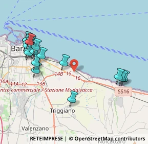 Mappa Via Fratelli Spizzico, 70126 Bari BA, Italia (5.1145)
