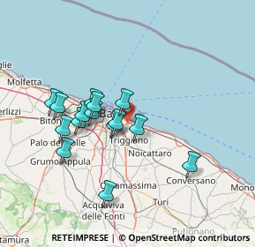 Mappa , 70126 Bari BA, Italia (13.27867)