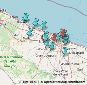 Mappa Via Megra, 70032 Bitonto BA, Italia (12.00111)