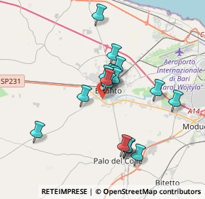 Mappa Via Megra, 70032 Bitonto BA, Italia (3.27882)