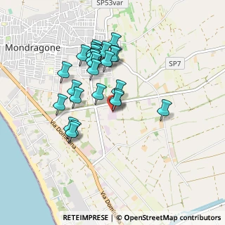 Mappa SP  259 III Tratto Zona industriale, 81034 Mondragone CE, Italia (0.88519)