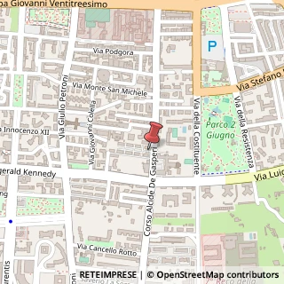 Mappa Corso Alcide de Gasperi, 383, 70125 Bari, Bari (Puglia)