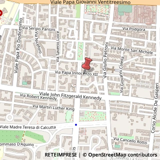 Mappa Via Papa Innocenzo XII, 18, 70124 Bari, Bari (Puglia)