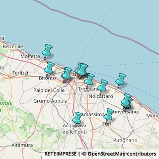 Mappa Traversa 286 de Gasperi Alcide, 70125 Bari BA, Italia (13.97067)