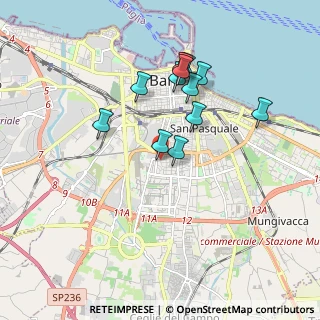 Mappa Via Gennaro Guevara, 70100 Bari BA, Italia (1.73417)
