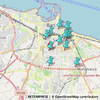 Mappa Via Gennaro Guevara, 70100 Bari BA, Italia (1.545)