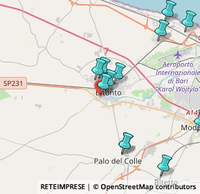 Mappa Via Publio Virgilio Marone, 70032 Bitonto BA, Italia (5.77125)