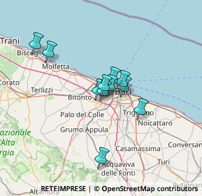 Mappa Via delle Gardenie, 70026 Modugno BA, Italia (9.85727)