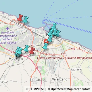 Mappa Via Orfeo Mazzitelli, 70124 Bari BA, Italia (4.11125)