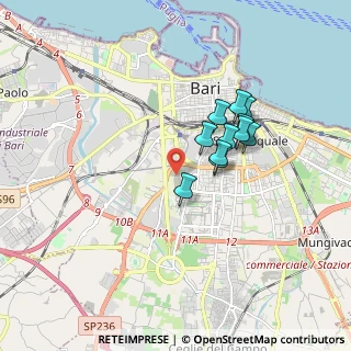 Mappa Via Orfeo Mazzitelli, 70124 Bari BA, Italia (1.44636)