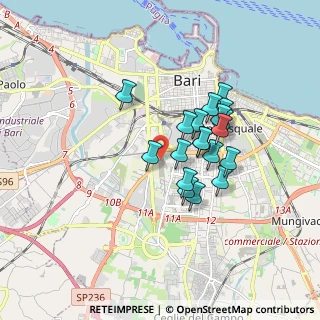 Mappa Via Orfeo Mazzitelli, 70124 Bari BA, Italia (1.44789)