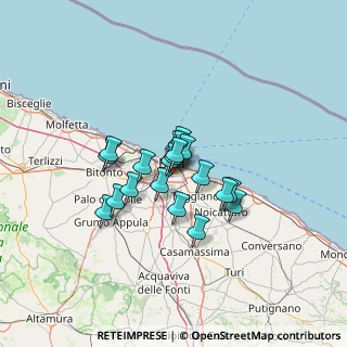 Mappa Via Luca De Samuele Cagnazzi, 70124 Bari BA, Italia (9.011)