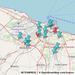 Mappa Via Guglielmo Murari, 70132 Zona Industriale BA, Italia (3.47357)