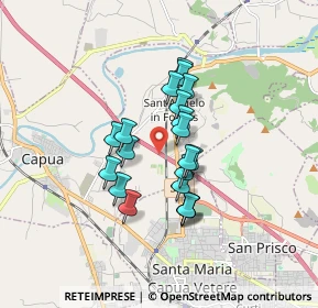 Mappa A1 - Autostrada del Sole, 81043 Capua CE, Italia (1.358)